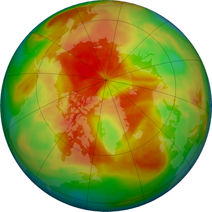 Arctic ozone map for 26 March 2016